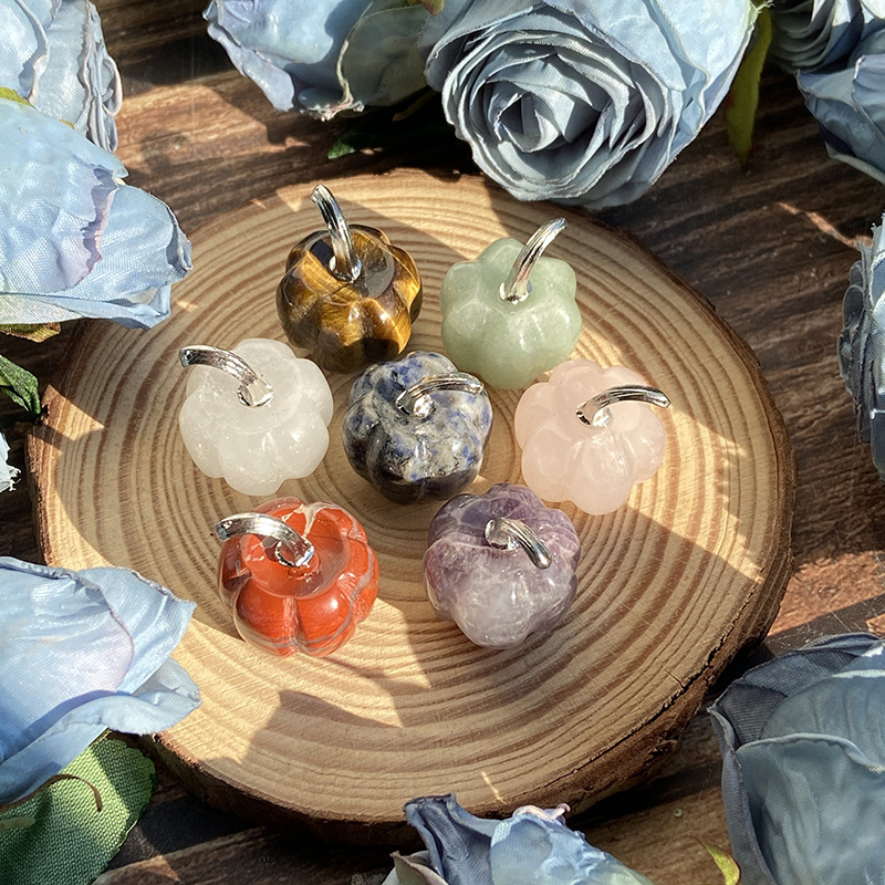 Mixed Natural Crystal Pumpkin  - Healing Crystal Set recension och pris