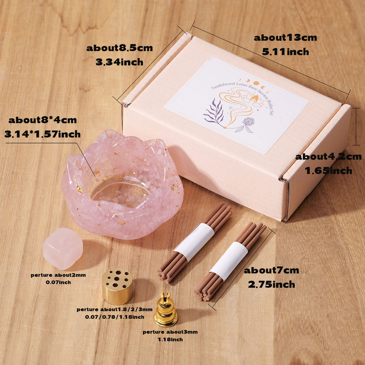 1set Natural Crystal Dropper R - Healing Crystal Set recension och pris