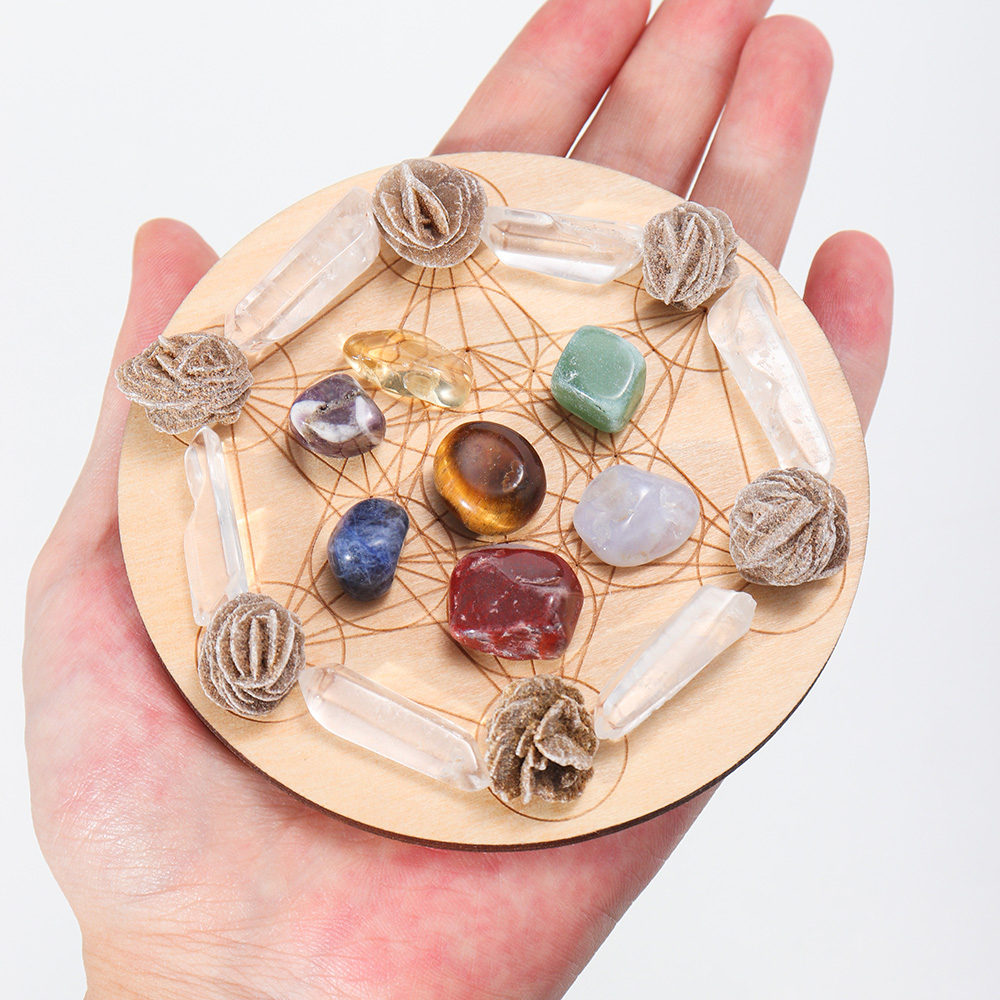 7pcs/set Natural Crystal Mixed - Healing Crystal Set recension och pris