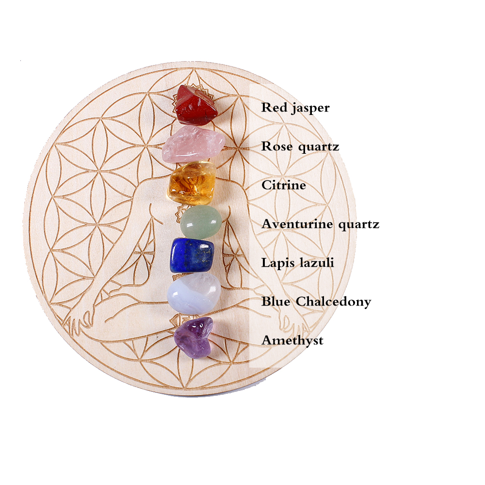 7pcs/set Natural Crystal Mixed - Healing Crystal Set recension och pris
