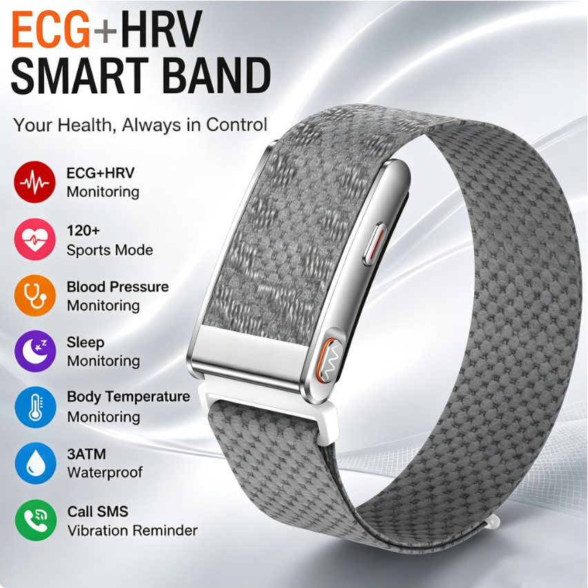 Smart Health Bracelet ECG HRV  - Health Wellness Zone recension och pris